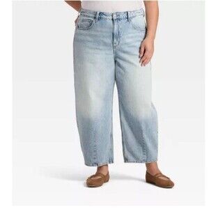 Women's High-Rise Easy Barrel Ankle Jeans - Universal Thread - 16 Regular